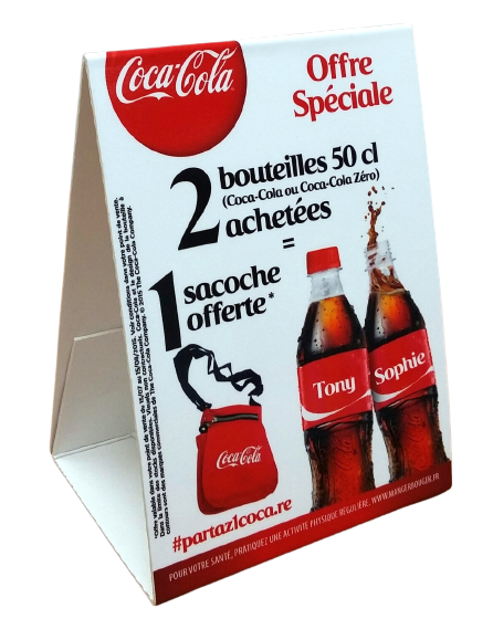 Fabrication de chevalets publicitaires à la Réunion avec Concept PLV