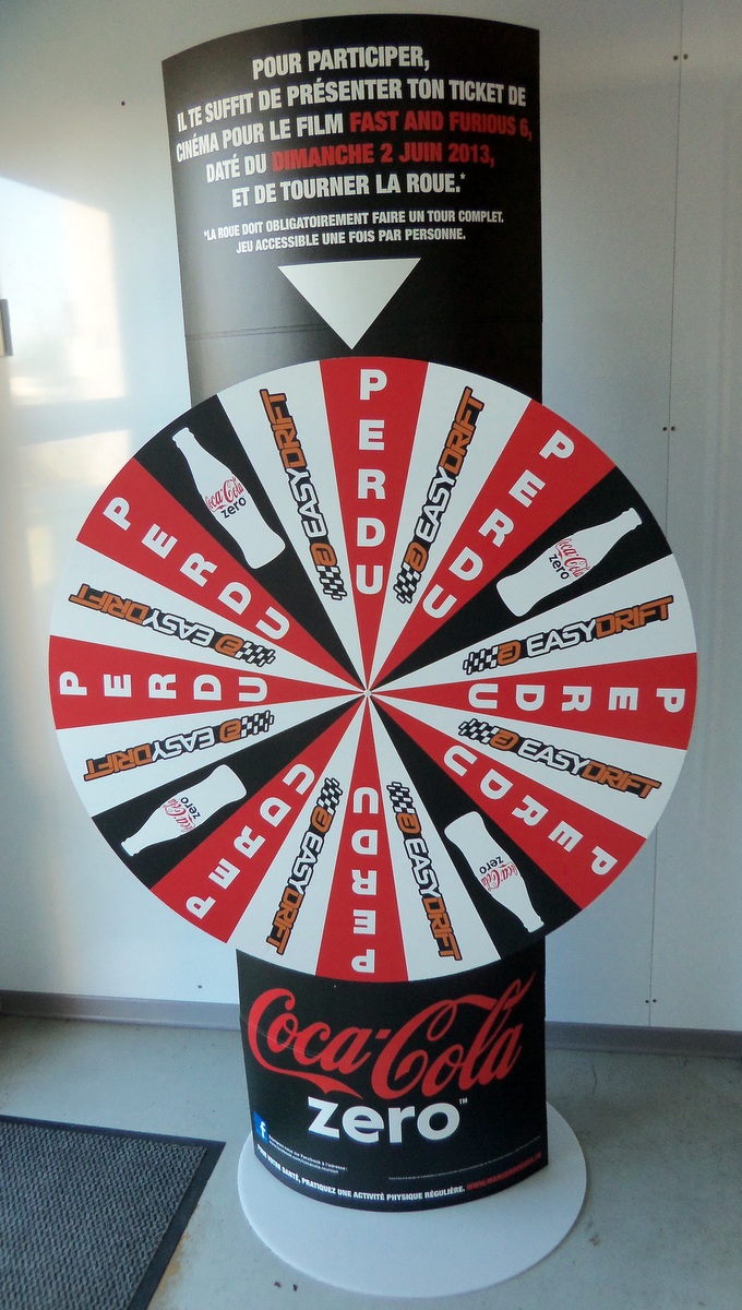 Coca Cola Zero roue